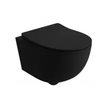 Miska WC wisząca z deską - LAVITA PRAIA Black 2.0